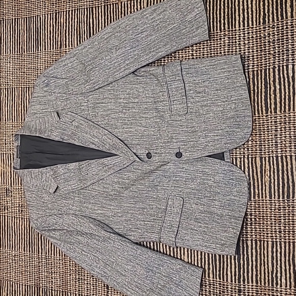 VTG 100% SILK HERRINGBONE SPORT COAT BLAZER - Picture 3 of 11